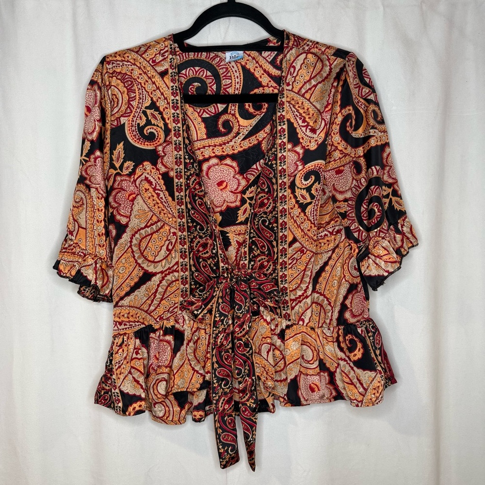 Paisley Print Women's Top - Multicolor
